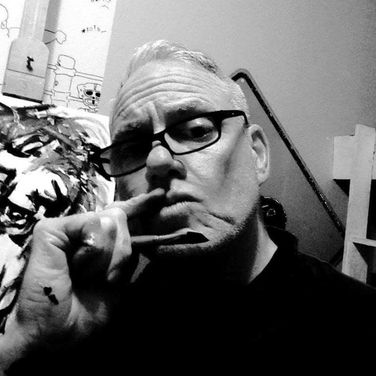Todd Cookman in his studio
